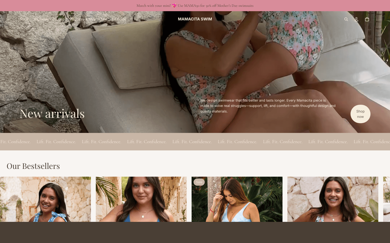 MamacitaSwim website